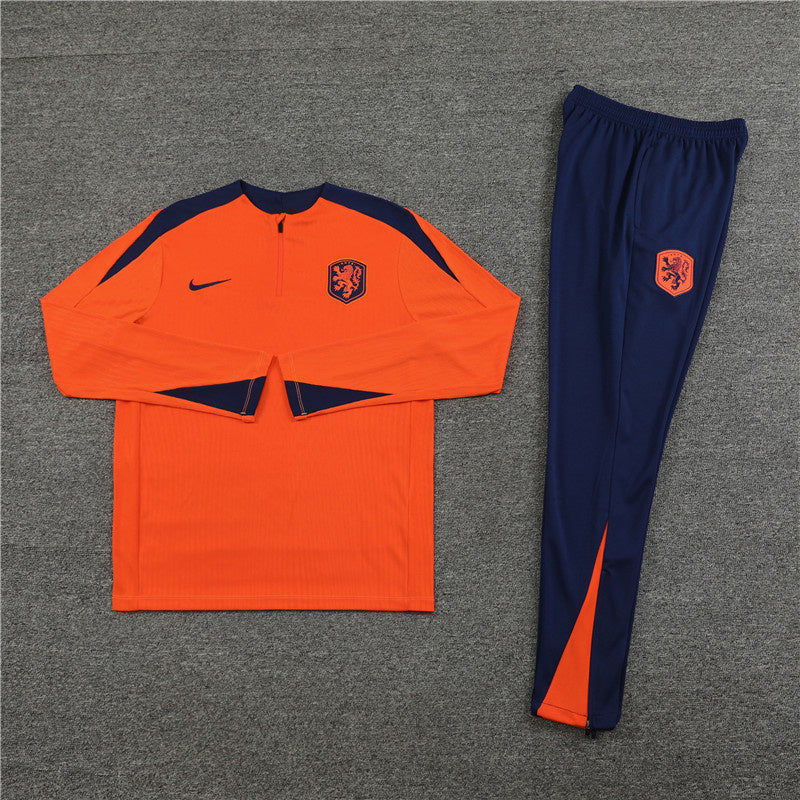 Survêtement Pays-Bas orange et bleu marine