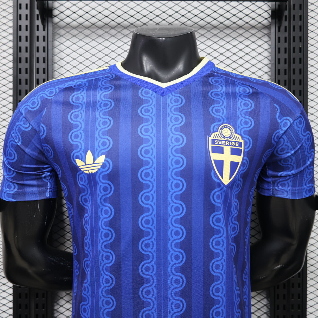 Maglia Svezia Trasferta Mondiali 2026 Versione Giocatore
