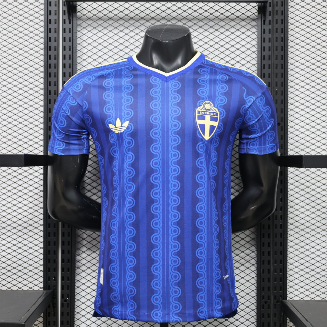 Maglia Svezia Trasferta Mondiali 2026 Versione Giocatore