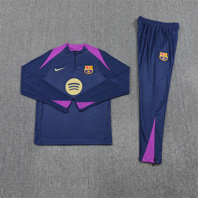 Tuta da ginnastica Barcellona blu e viola 2025/2026