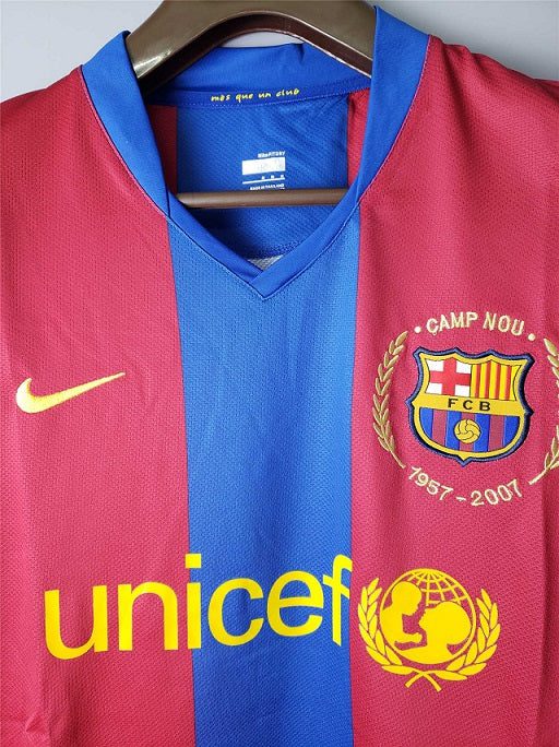 Maillot Rétro Domicile Manches Longues Barcelone 2007-2008