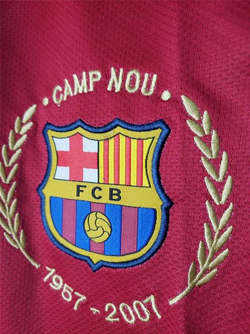 Maillot Rétro Domicile Manches Longues Barcelone 2007-2008