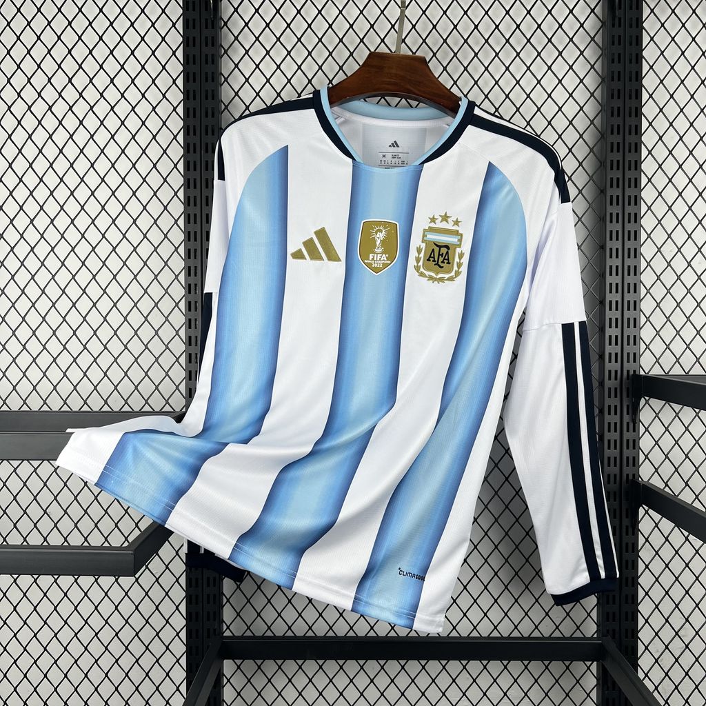 Maillot domicile manches longues Argentine Coupe du Monde 2026 version fan