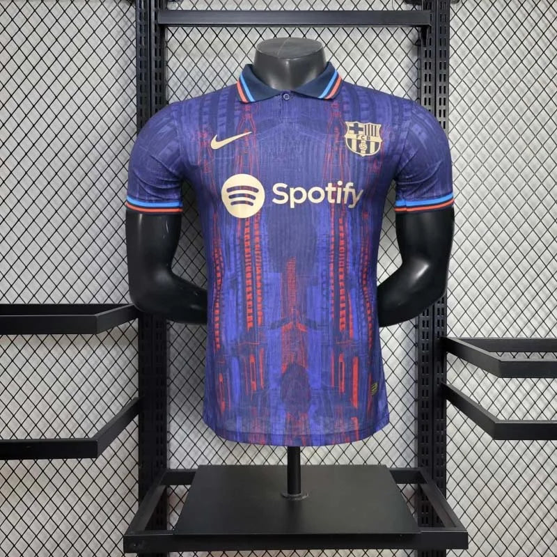Maillot en édition limitée du FC Barcelone « Spotify Stripes »