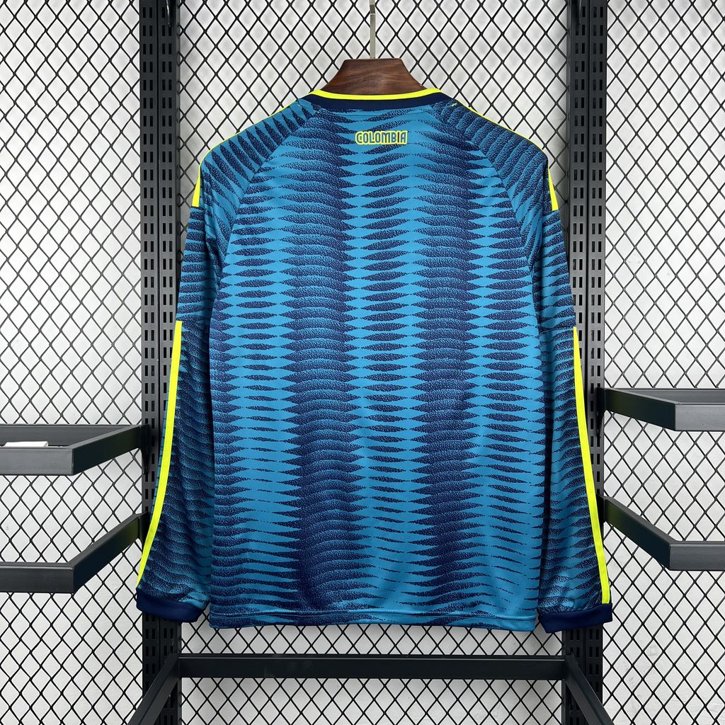Maglia Colombia Trasferta Mondiale 2026 Manica Lunga Versione Tifoso