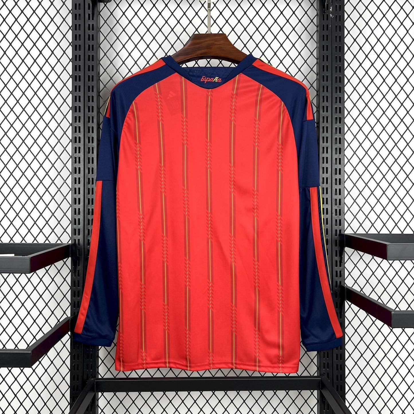2026 Spagna 2 Stelle Maglia Home Mondiali Manica Lunga Versione Tifoso