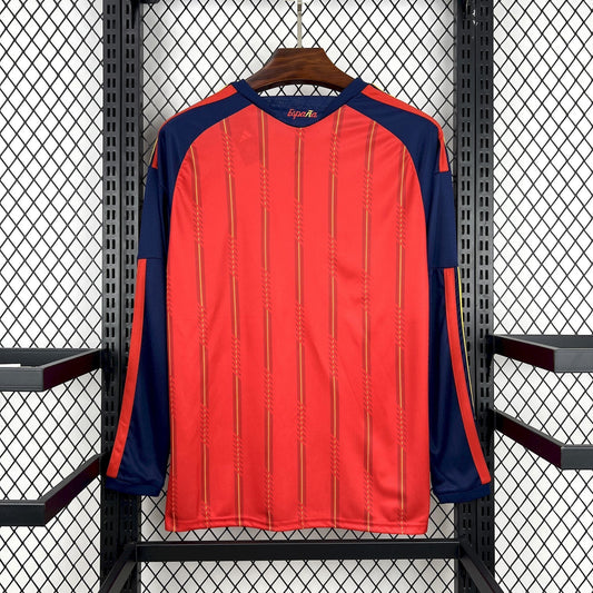2026 Spagna 2 Stelle Maglia Home Mondiali Manica Lunga Versione Tifoso