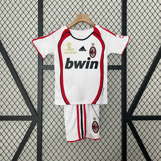 Maglia da trasferta Milan 2006/2007 Retrò per bambini