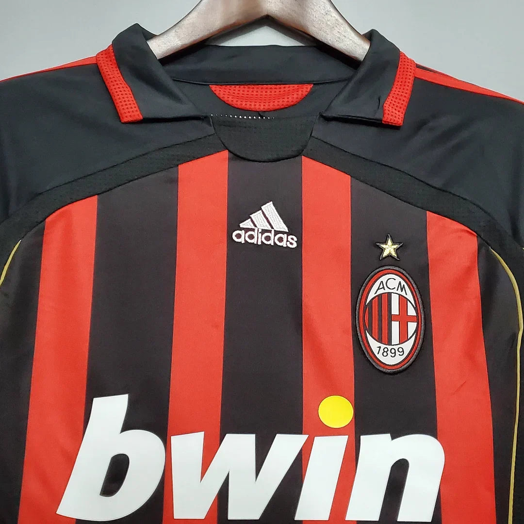 Maillot Rétro Domicile AC Milan Manches Longues 2006/2007