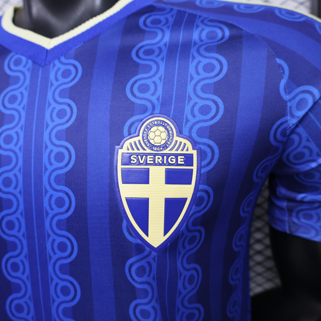 Maglia Svezia Trasferta Mondiali 2026 Versione Giocatore