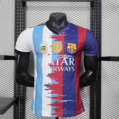 Maglia Messi 10 Barcellona-Argentina in Edizione Limitata