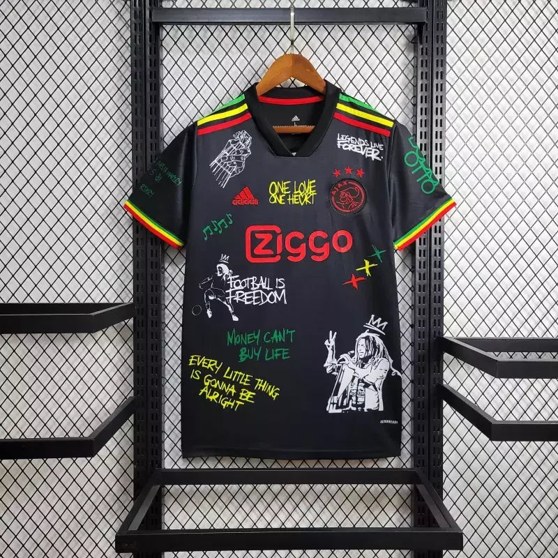 Maillot Ajax "Bob Marley" Noir Édition Limitée