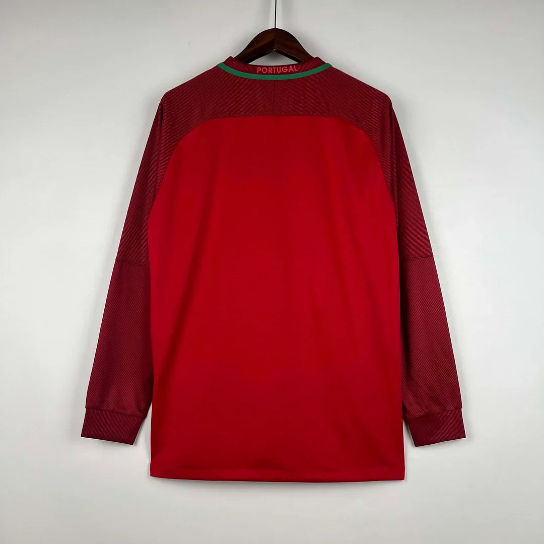 Maillot domicile rétro Portugal 2016 manches longues