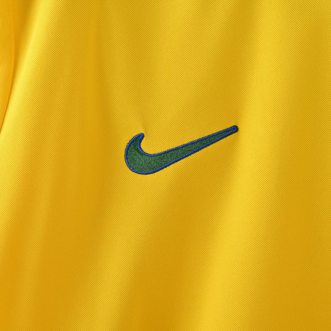 Maglia Brasile Home Retrò 1998 Manica Lunga