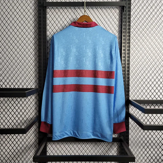 Maglia da trasferta a maniche lunghe West Ham United 1995-1996 Retro
