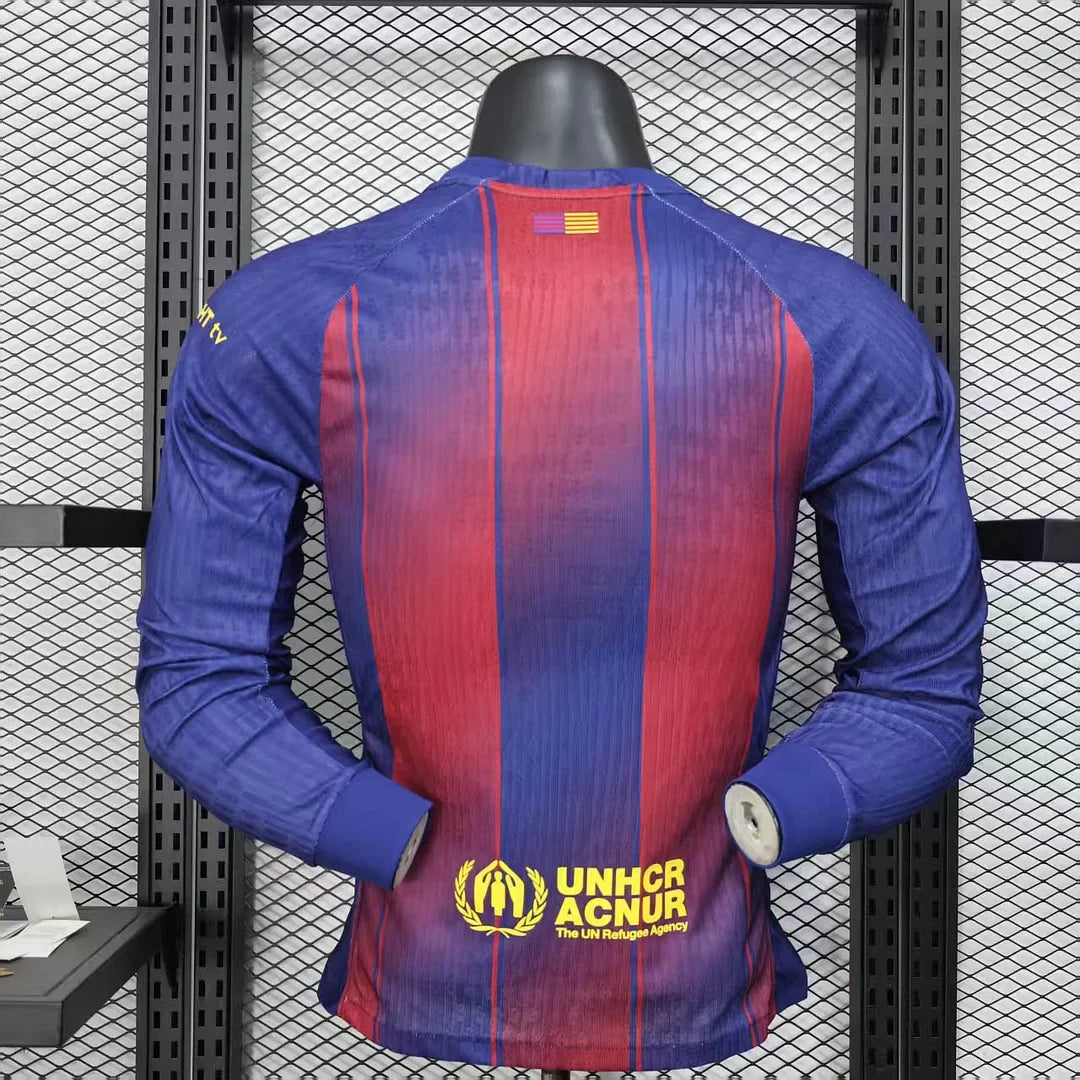 Maglia manica lunga Barcellona Home Kit 2025-2026