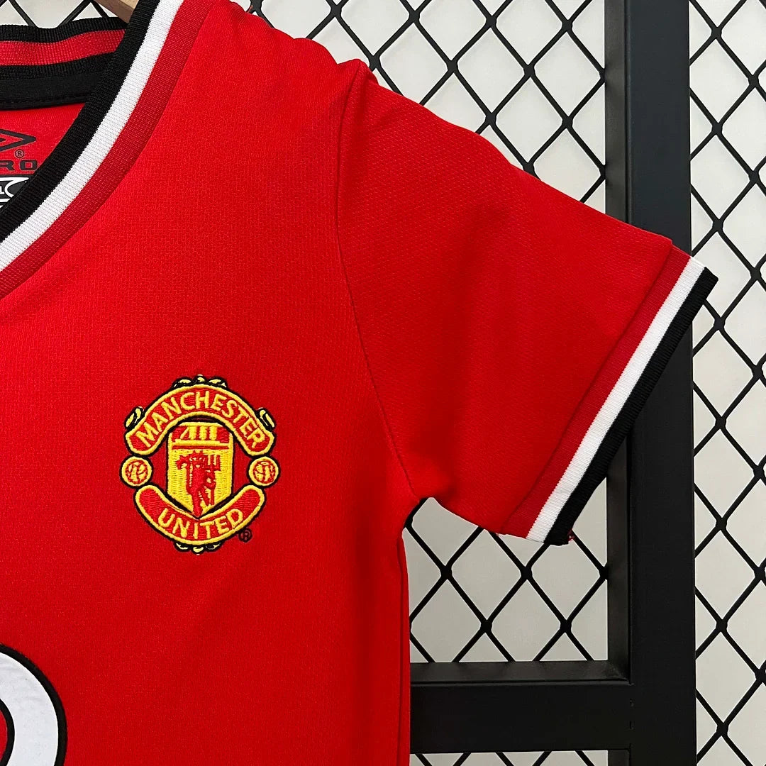 Maillot domicile Manchester United rétro 2000/2002 pour enfant