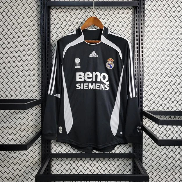 Maglia Calcio Real Madrid Trasferta Maniche Lunghe 2006/2007 Retrò