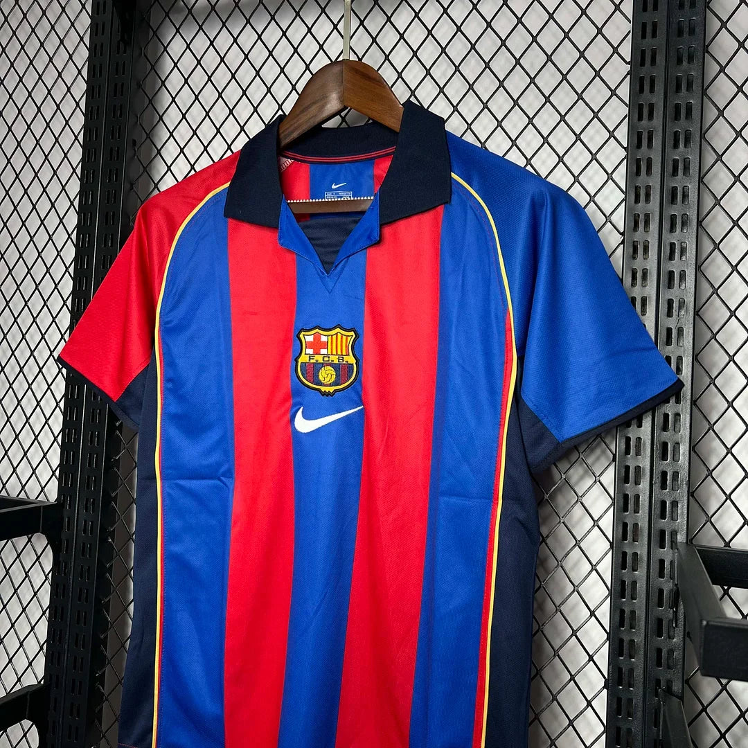 2001/2002 Retro Barcelona Home Jersey