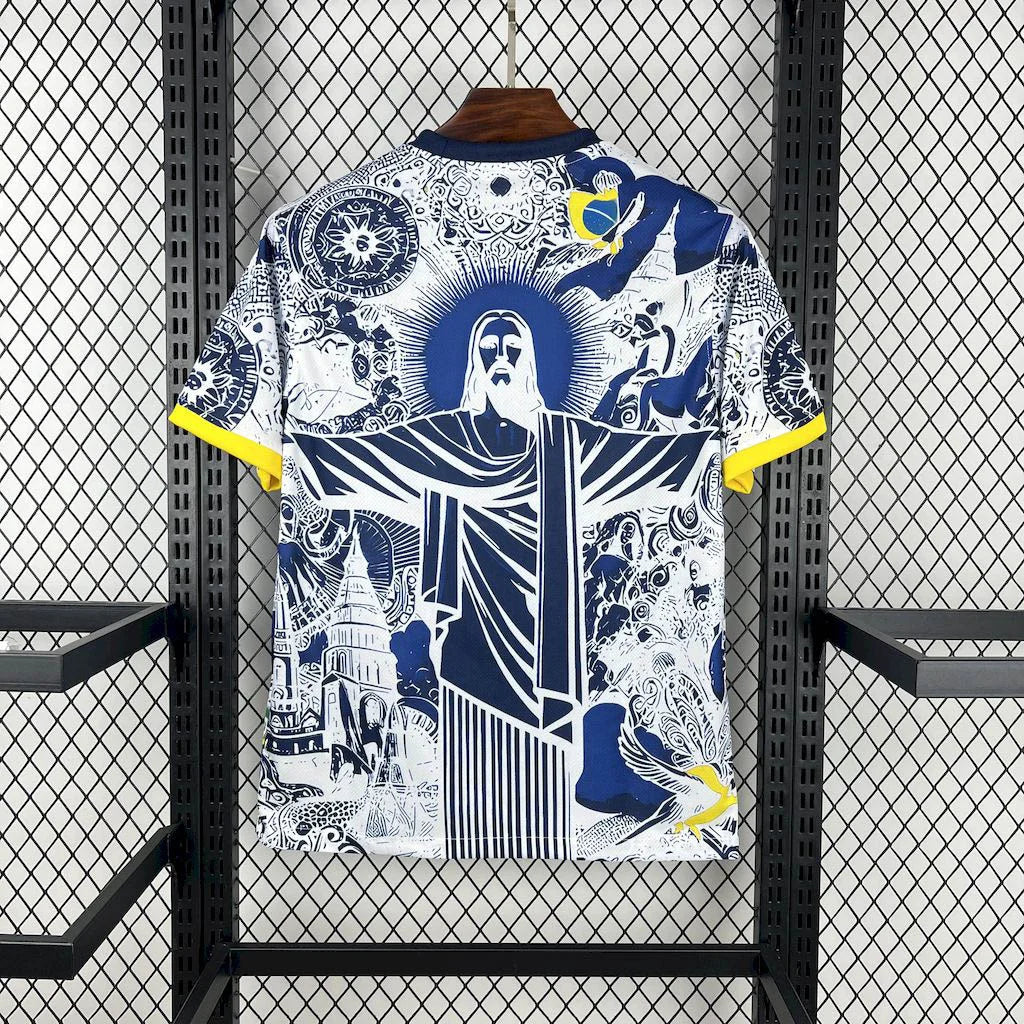 Brazil "Jesus" Blue Limited Jersey