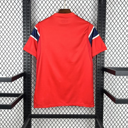 Version fan du maillot domicile de la Norvège pour la Coupe du Monde 2026