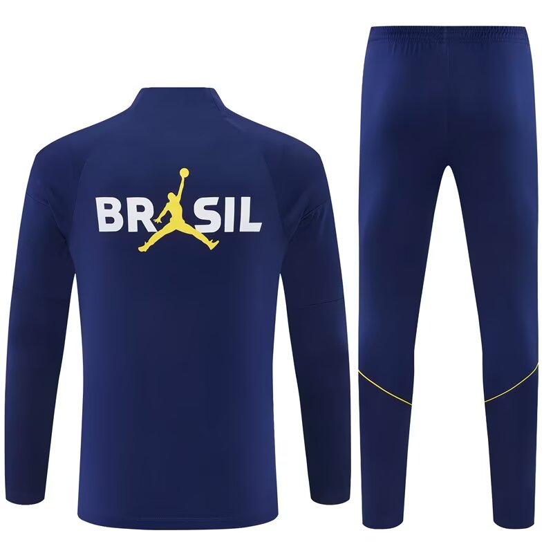 Survêtement Brésil bleu et jaune 2026/2027