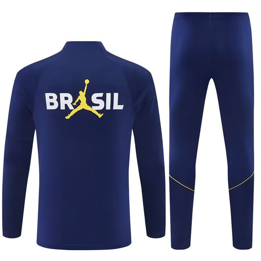 Survêtement Brésil bleu et jaune 2026/2027
