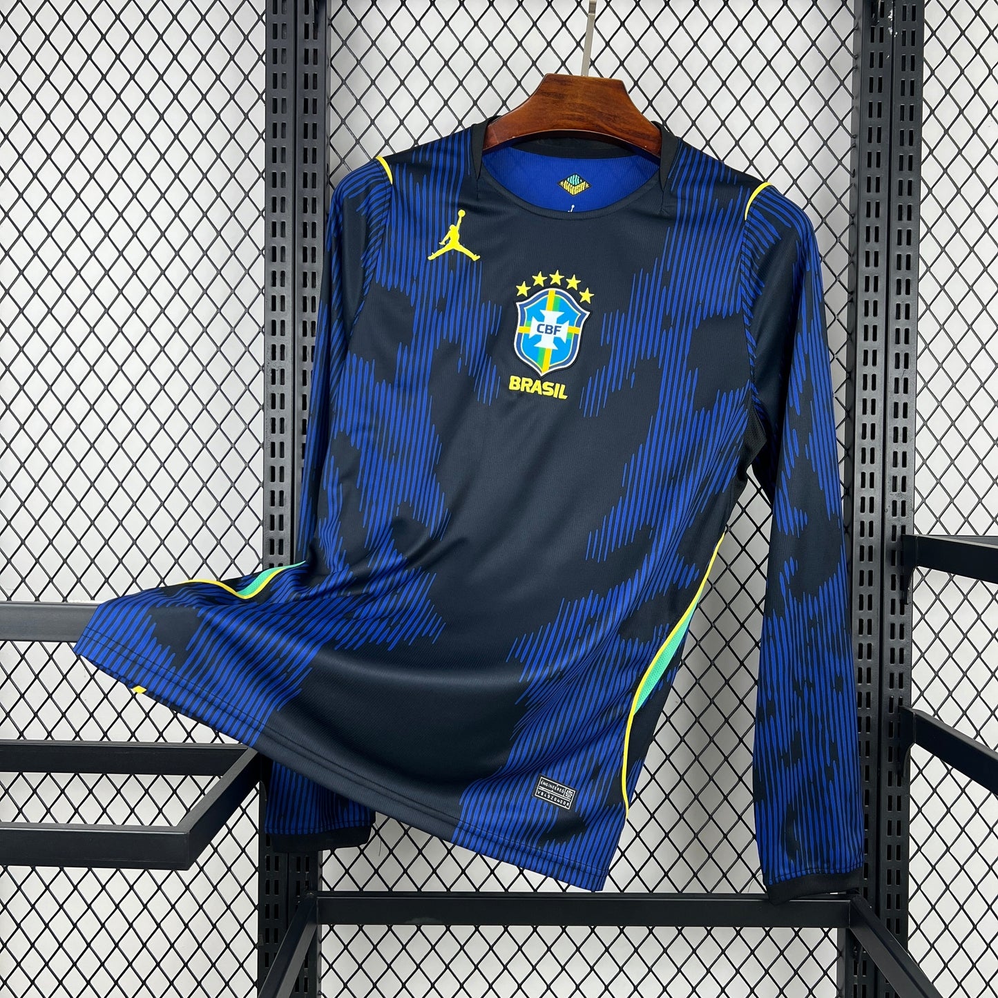 Maglia manica lunga da trasferta Brasile Mondiali 2026 versione tifoso