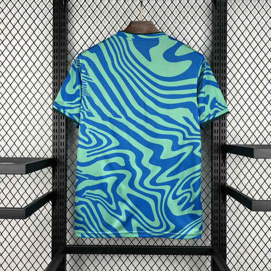 Maillot de football Brésil pré-match Coupe du Monde 2026