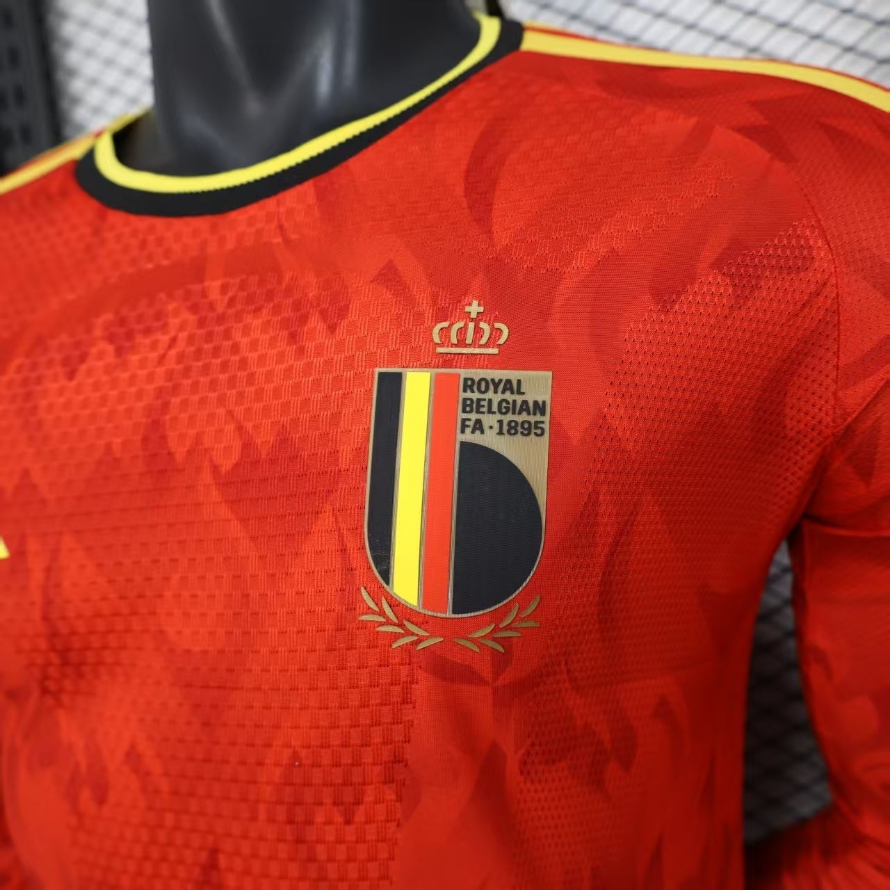 Maillot domicile Belgique Coupe du Monde 2026 manches longues version joueur
