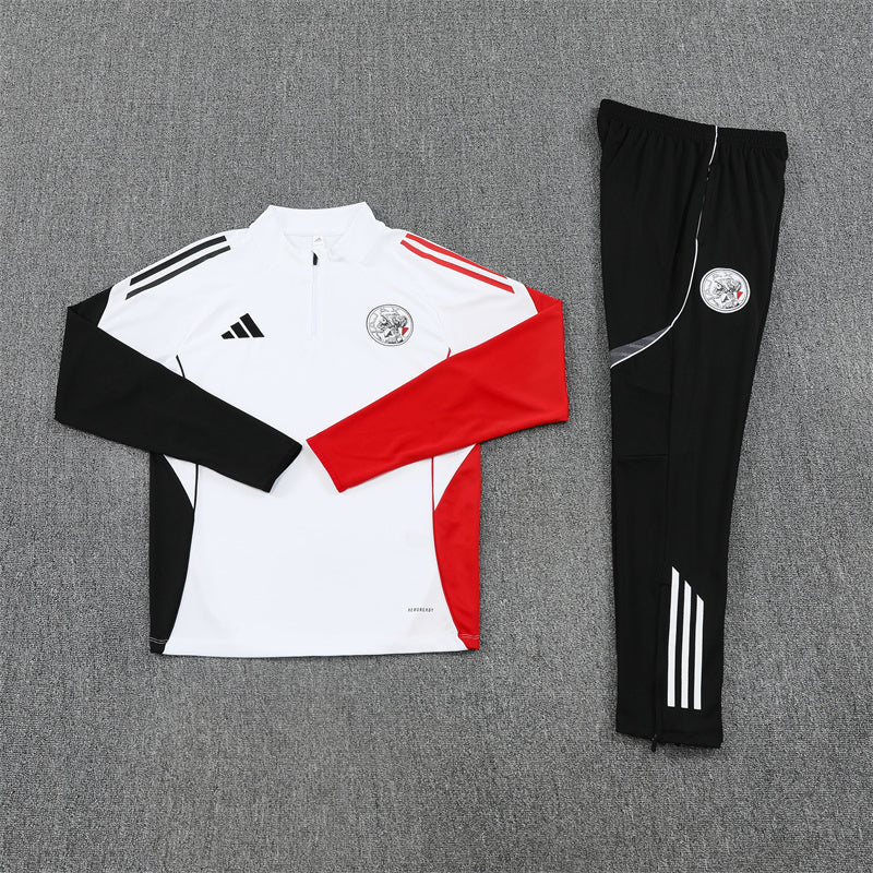 Survêtement Ajax blanc et noir x rouge