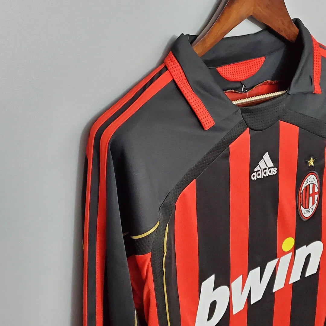 Maillot Rétro Domicile AC Milan Manches Longues 2006/2007