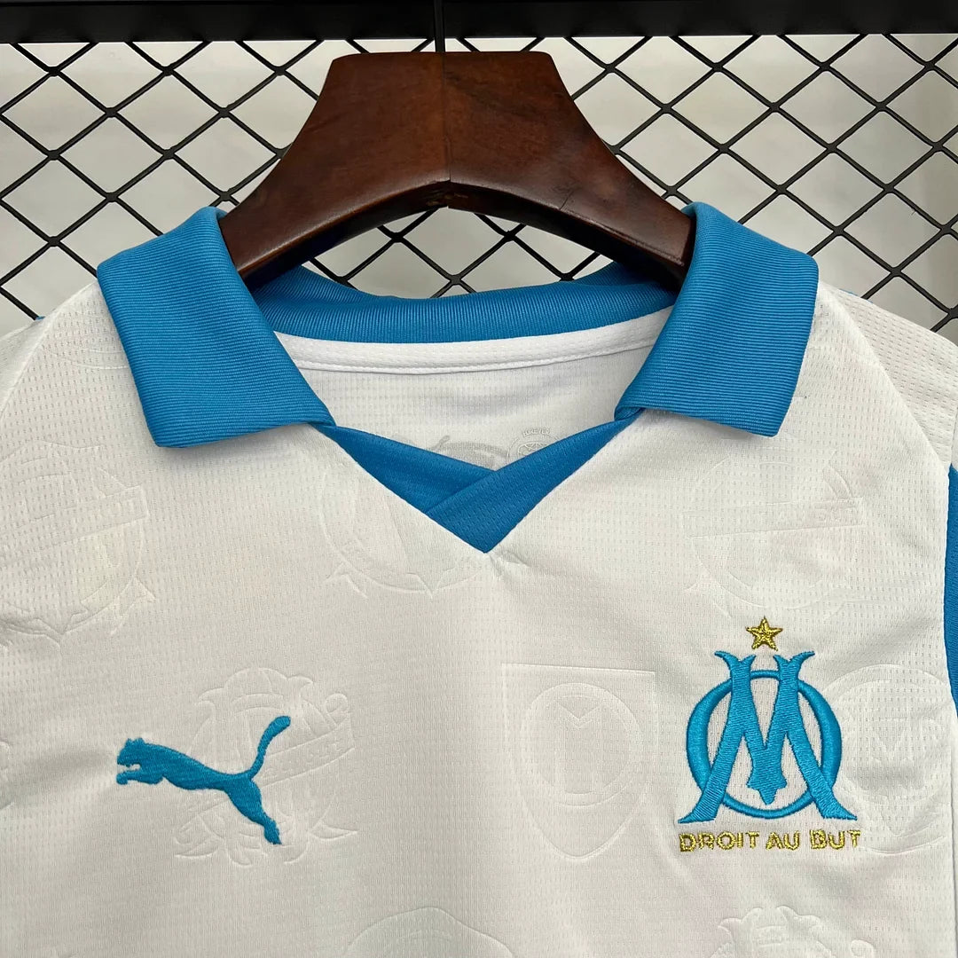 Divisa casa Olympique Marsiglia 2025/2026 taglia bambino
