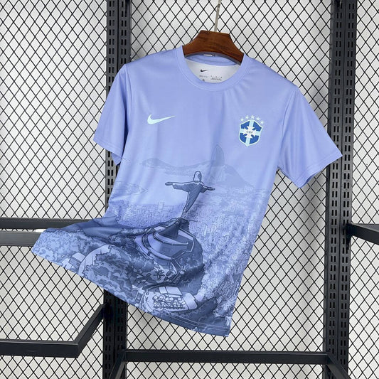 Maillot Brésil "Le Rédempteur" Bleu Clair Édition Limitée
