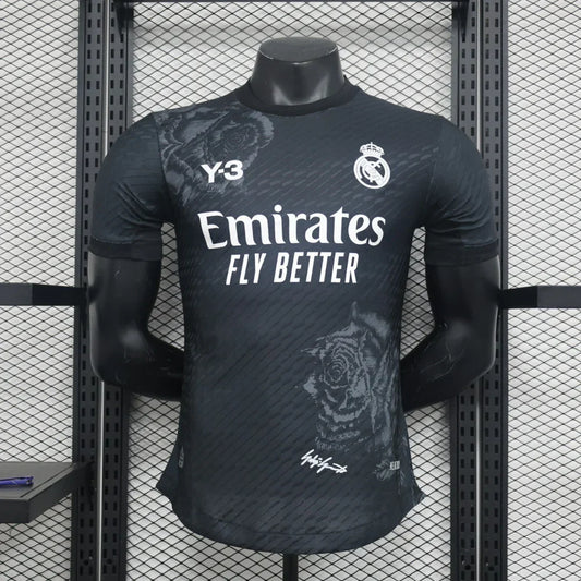 Real Madrid x Y3 Maillot Noir 2024/2025 Quatrième tenue