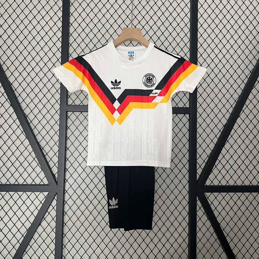 Maillot Domicile Allemagne Rétro 1990 Taille Enfant