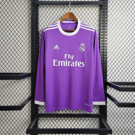 Maillot extérieur Rétro Real Madrid 2016-2017 Manches Longues