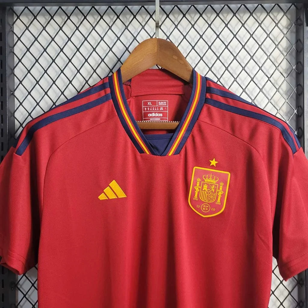 Maillot domicile de l'Espagne Coupe du Monde de la FIFA 2022