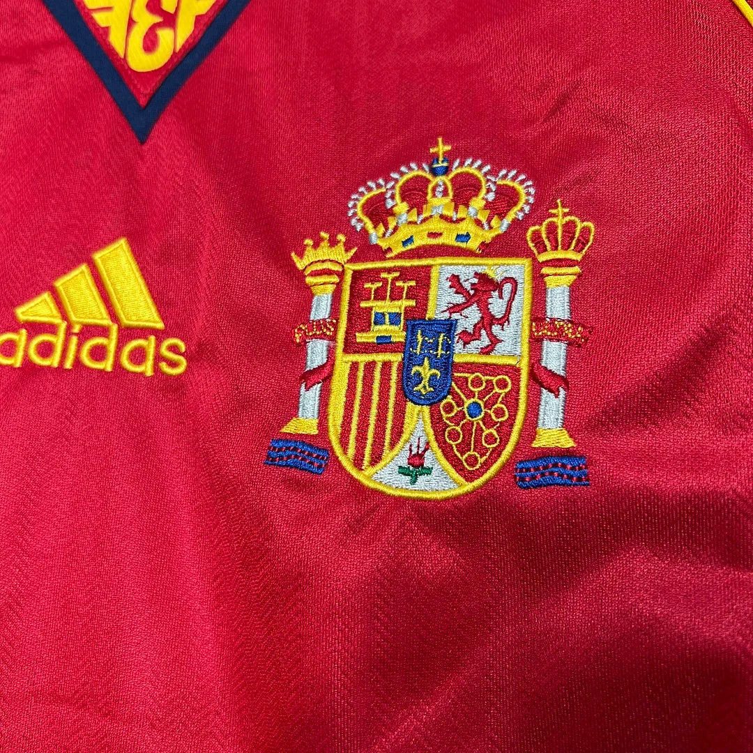 1998 Retro Spain Home Jersey