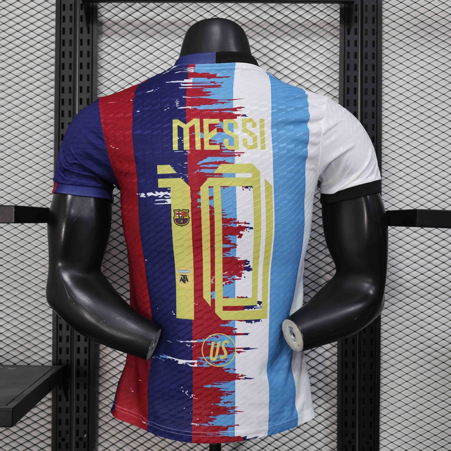 Maillot Messi 10 Barcelone-Argentine en édition limitée