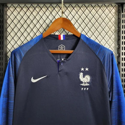 2018 Retro FIFA World Cup France Home Long Sleeve