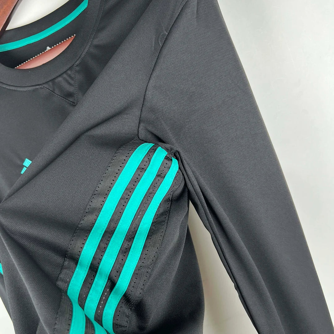 Maglia da trasferta a maniche lunghe Real Madrid 2017/2018 in stile retrò