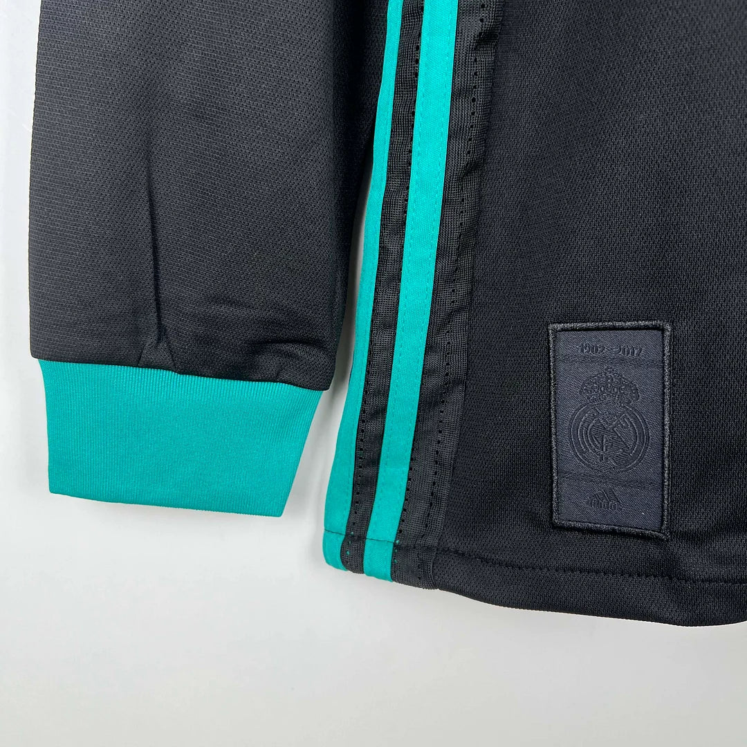 Maglia da trasferta a maniche lunghe Real Madrid 2017/2018 in stile retrò