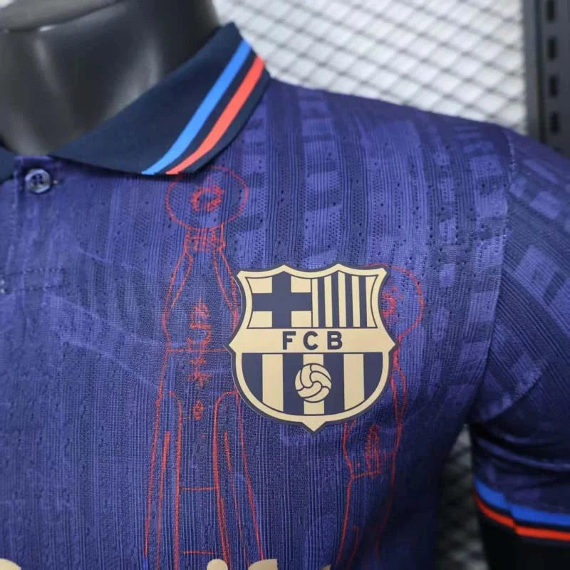 Maillot en édition limitée du FC Barcelone « Spotify Stripes »