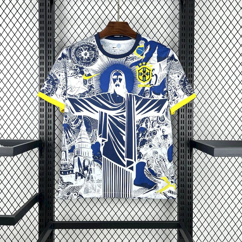 Brazil "Jesus" Blue Limited Jersey