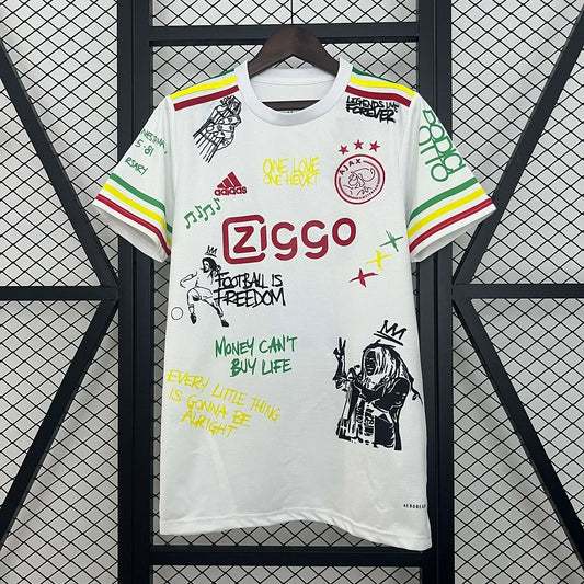 Maillot Ajax "Bob Marley" White Édition Limitée