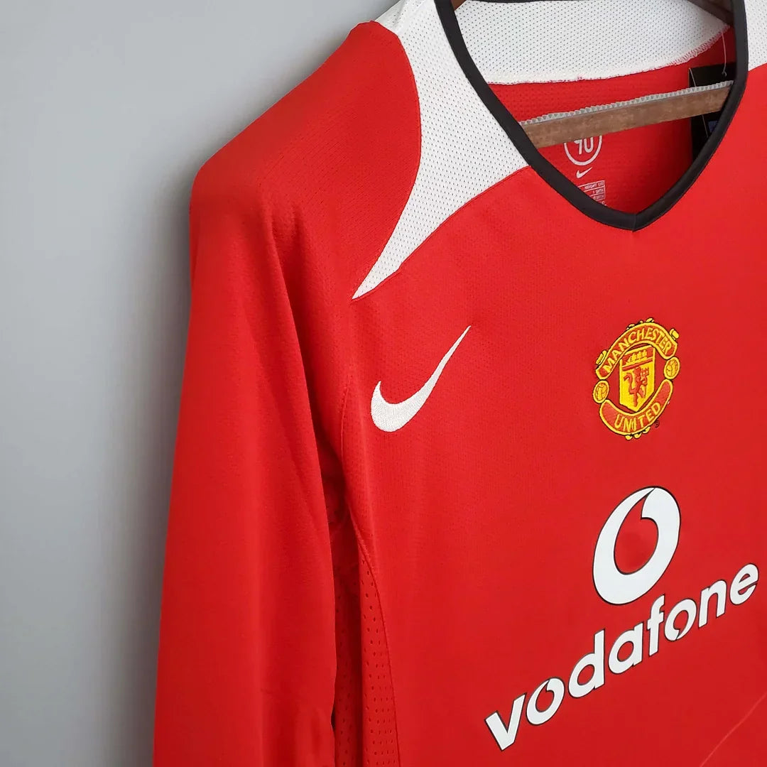 Maillot rétro Manchester United domicile manches longues 2004/2006