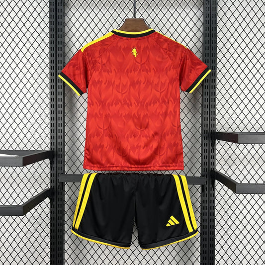 2026 Belgio Kit Casa Coppa del Mondo Taglia Bambino