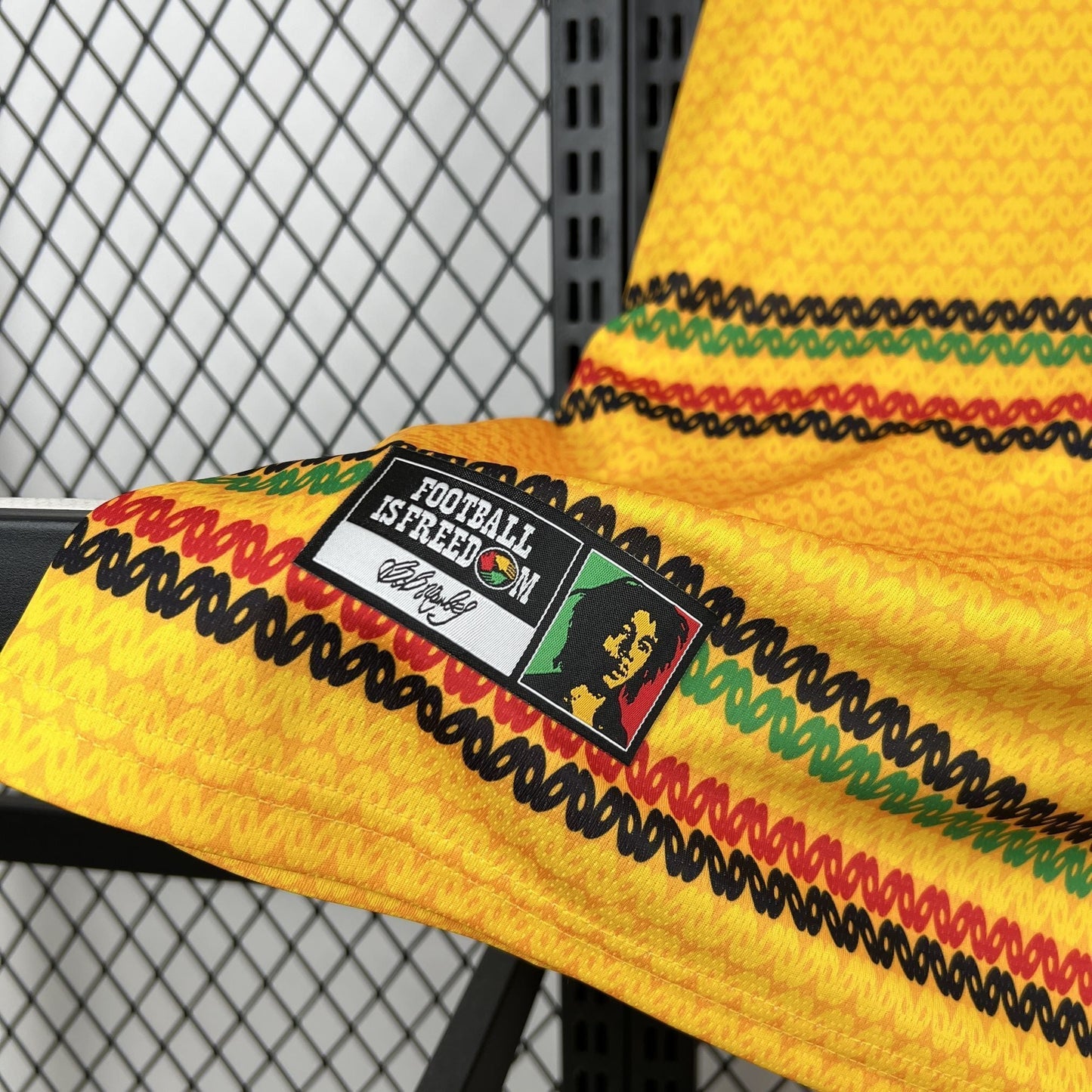 Maillot domicile Coupe du Monde 2026 Jamaïque x Bob Marley version supporter