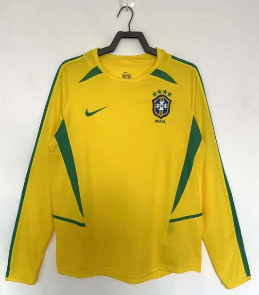 Maglia home manica lunga Brasile 2002 Retro